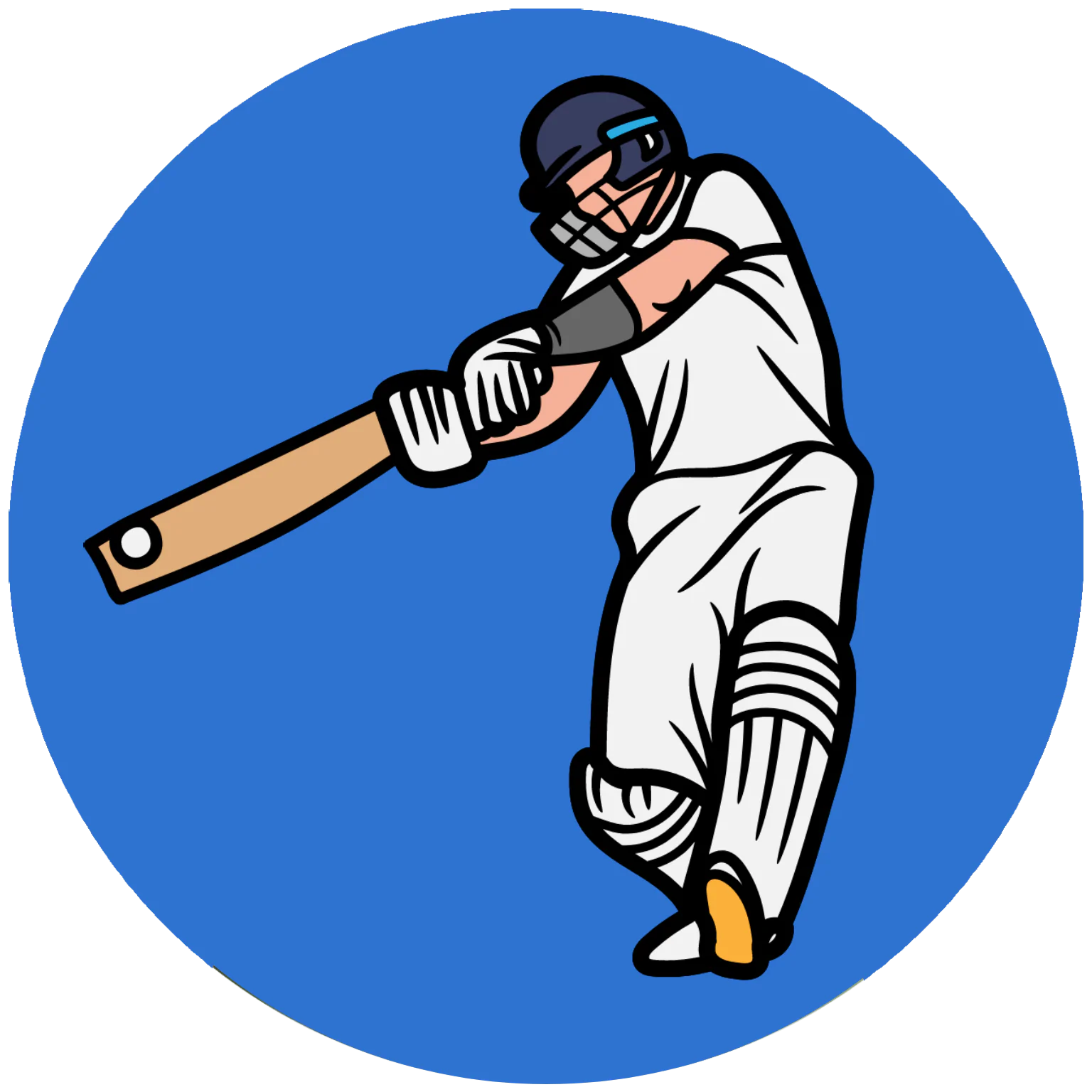 Vector illustration of a cricket batsman hitting a shot – OnlineAmbaniBook sports betting