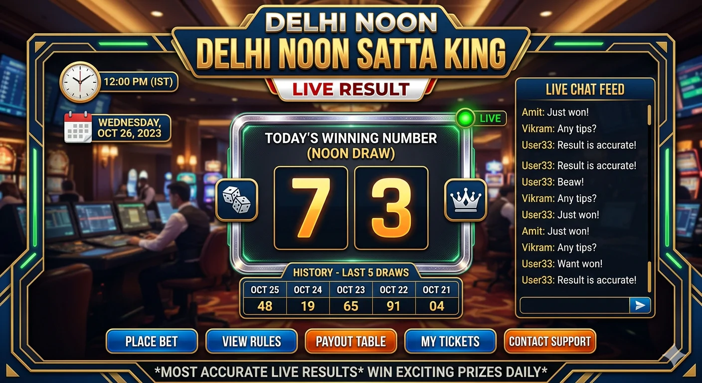 Delhi Noon Satta King